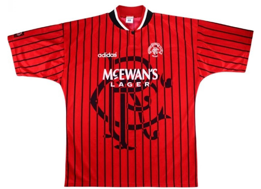 Camisa retro Adidas Rangers FC 1995 1996 II jogador